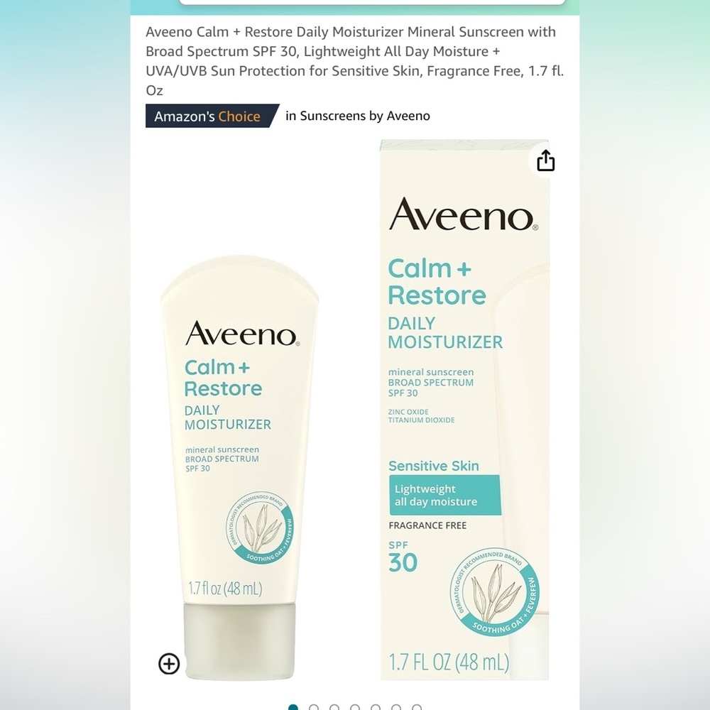 Aveeno SPF moisturizer